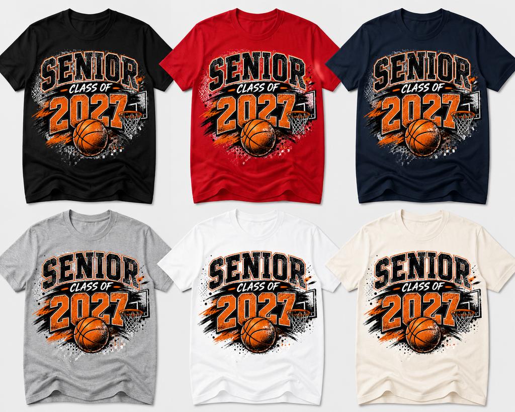 🎓Senior Class of 2027 Basketball Tee 🏀