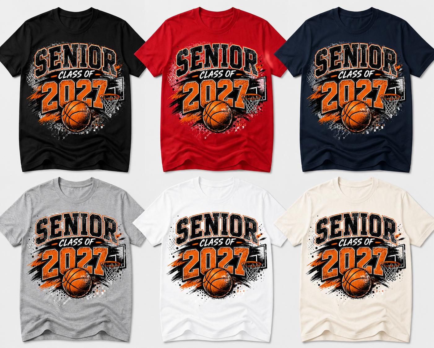 🎓Senior Class of 2027 Basketball Tee 🏀