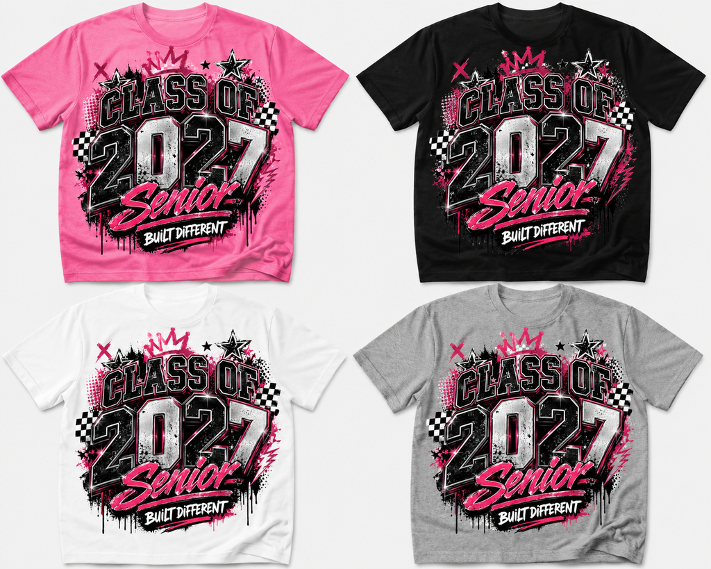 Class of 2027 Senior- “Built Different” Tshirt