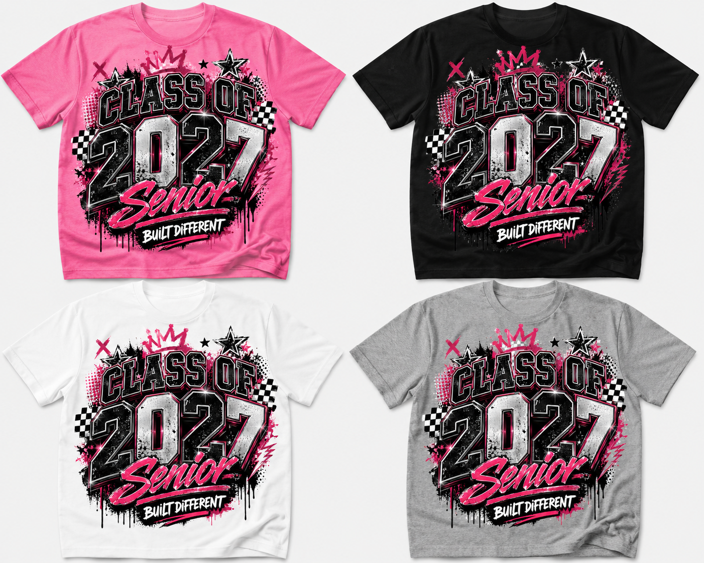 Class of 2027 Senior- “Built Different” Tshirt