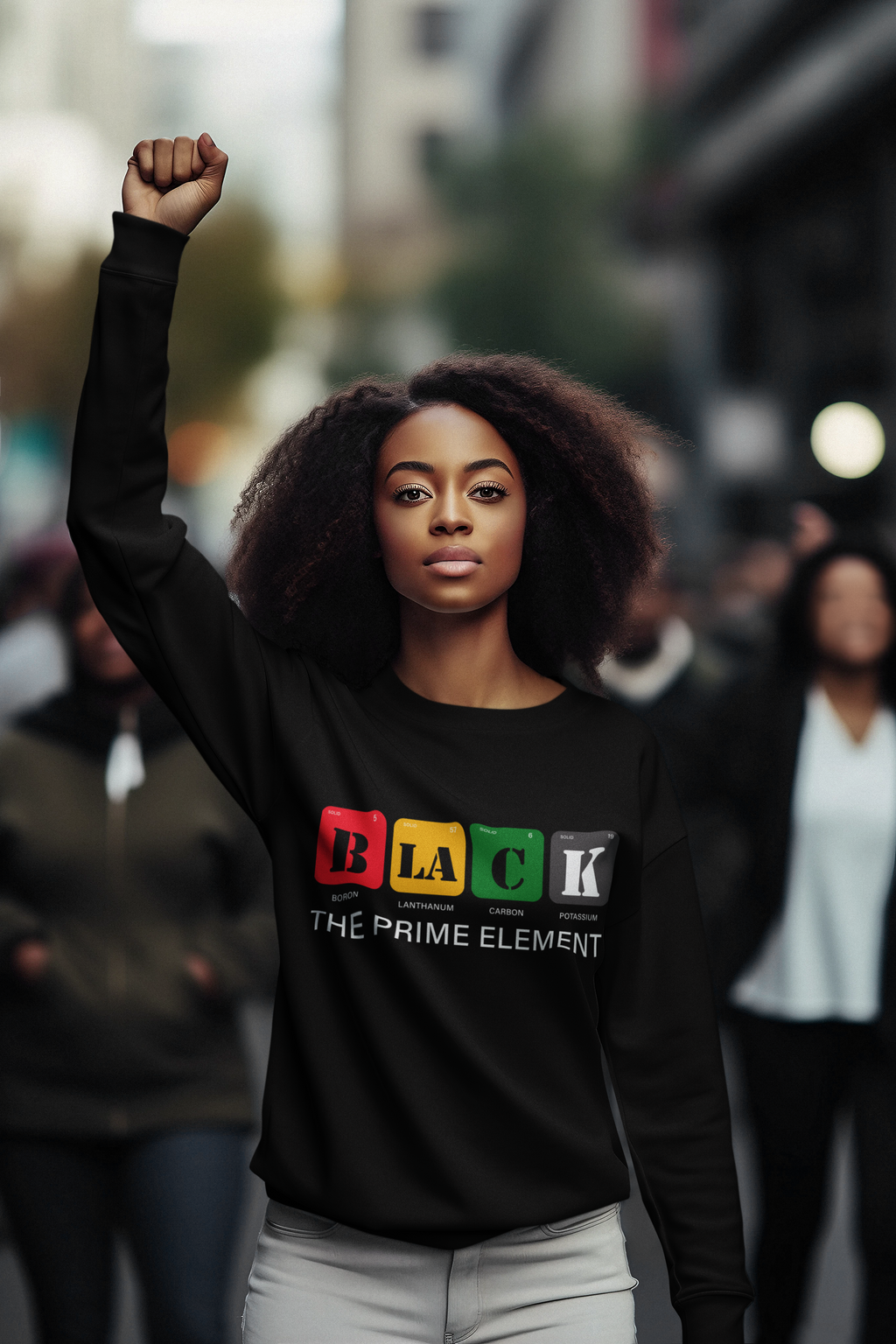 Black The Prime element Sweater